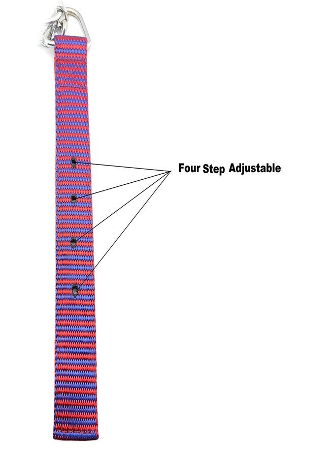 Pups&Pets طوق كلاب من Pups&Pets، متين وثقيل الوزن وقابل للتعديل، مصنوع من النايلون، نصف سلسلة ونصف طوق من الفولاذ المقاوم للصدأ، مقاس 1.55 بوصة، مقاس كبير جدًا (متعدد الألوان) للكلاب العملاقة والكبيرة. - Image 2